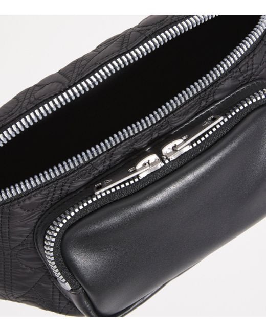 Moose Knuckles Black Monogram Cross-Body Bag for men