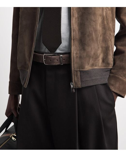 Paul & Shark Brown Suede Belt for men