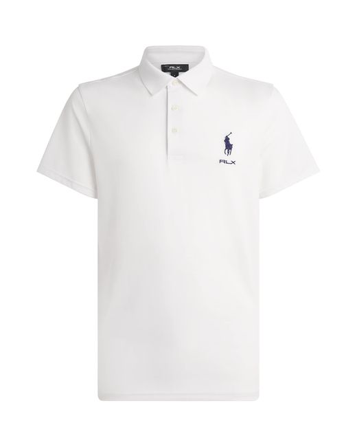 Ralph Lauren White Tour Polo Shirt for men