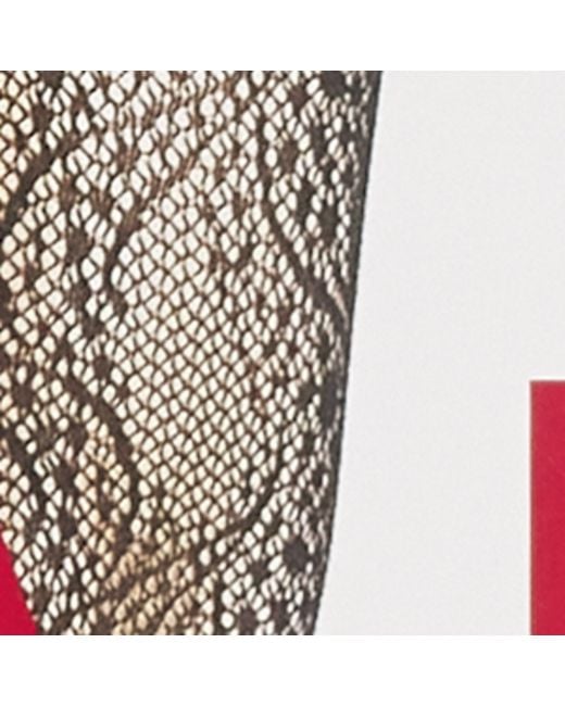 Falke White Paisley Gilda Tights