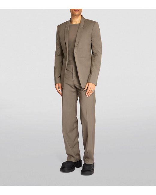 Rick Owens Gray Dietrich Tailored Trousers for men