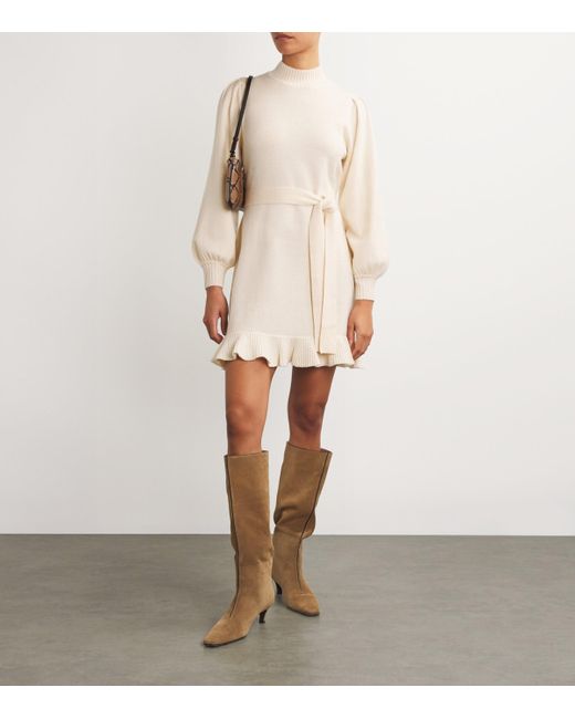 PAIGE Natural Wool Julita Mini Dress