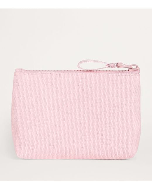 Harrods Pink Cotton Logo Coin Purse