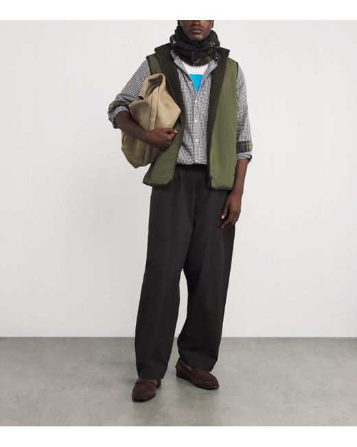 Barbour Black Field Fleece Tartan Snood for men