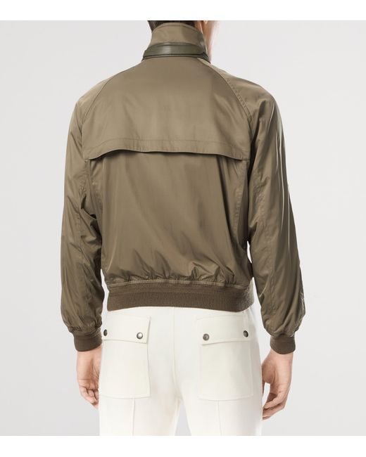 Tom Ford Green Wool-Lined Bomber Jacket for men