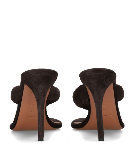 Alaïa Brown Suede Thong Sandals 90
