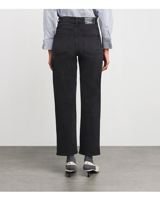 Weekend by Maxmara Black High-Rise Straight Jeans