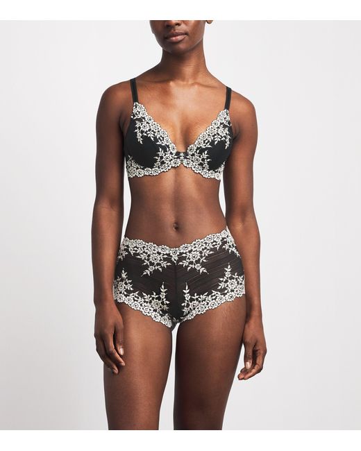 Wacoal Gray Embrace Lace Boy Shorts