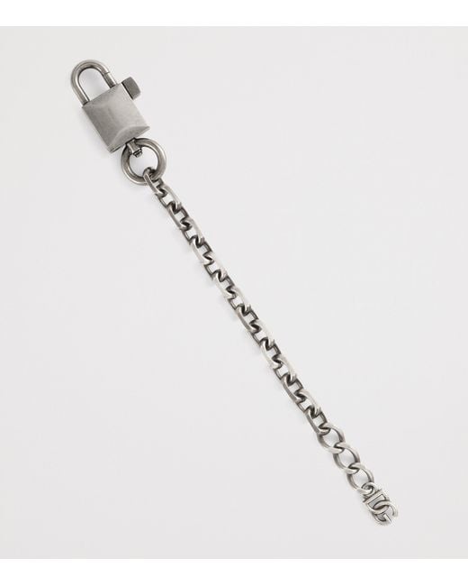 Dolce & Gabbana Metallic Chunky Padlock Bracelet for men
