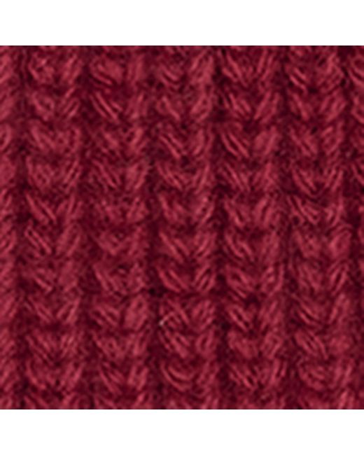 Weekend by Maxmara Red Virgin Wool Monogram Beanie
