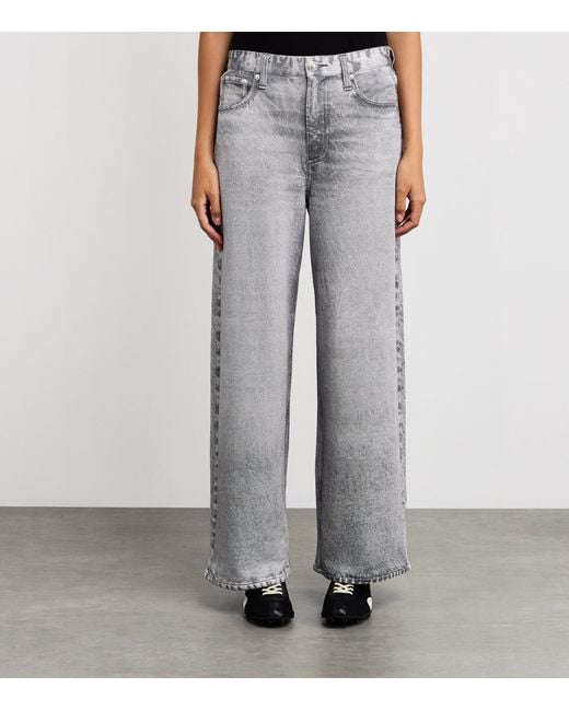 Rag & Bone Gray Miramar Sofie Ankle-Length Trousers