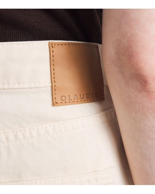 Claudie Pierlot Natural High-Rise Flared Jeans