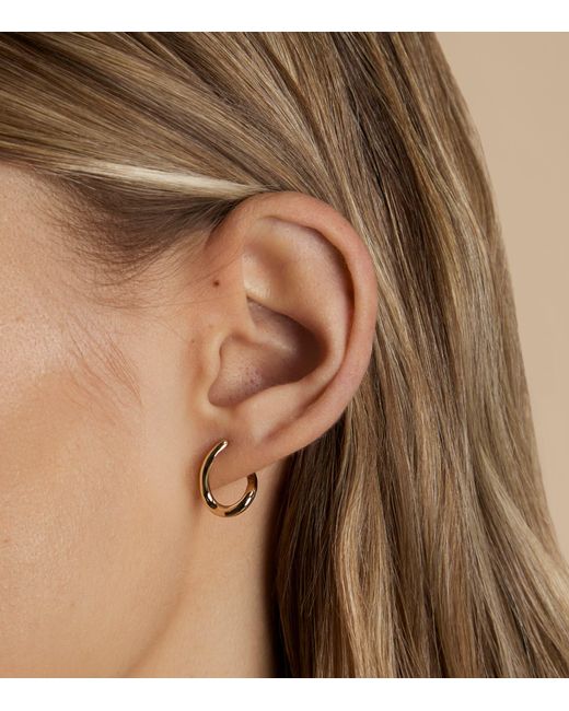 Astrid & Miyu Metallic Molten Hoop Earrings