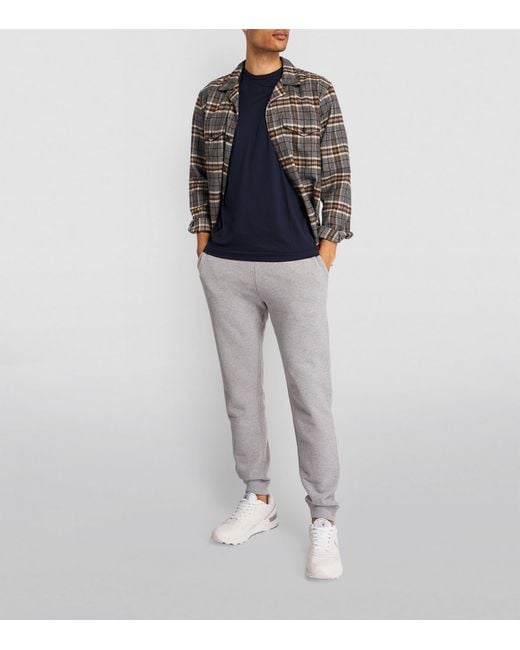 Sunspel Blue Supima Cotton Classic T-Shirt for men