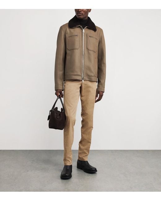 Canali Natural Stretch-Cotton Chinos for men