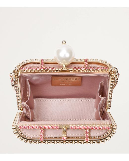Rosantica Pink Mini Crystal-Embellished Holli Cross-Body Bag