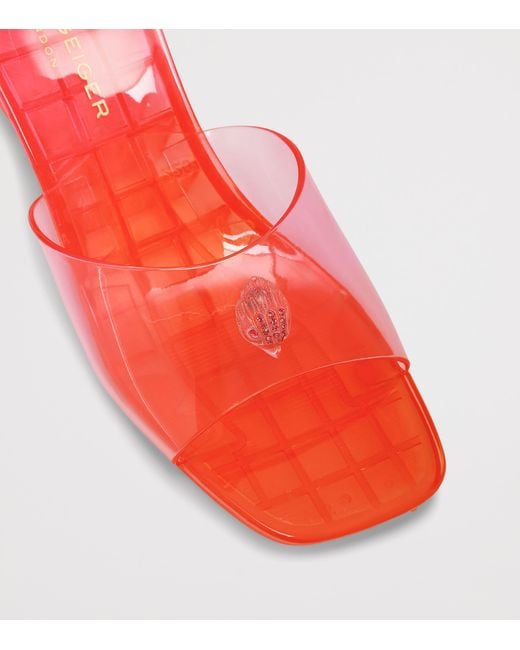Kurt Geiger Pink Maddison Wedge Mules
