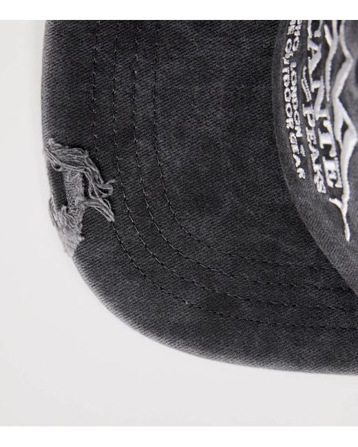 Picante Black Peaks Crew Cap for men