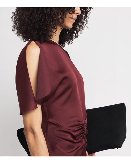 Victoria Beckham Red Satin Isabella Gown