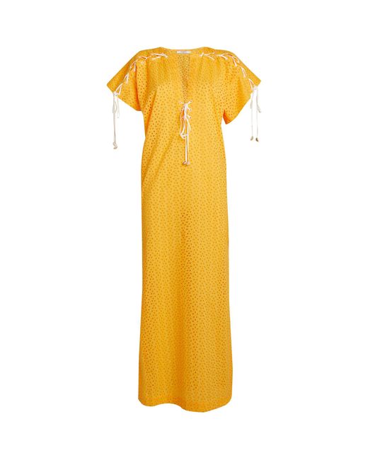 Marysia Swim Yellow Cotton Nantucket Maxi Dress