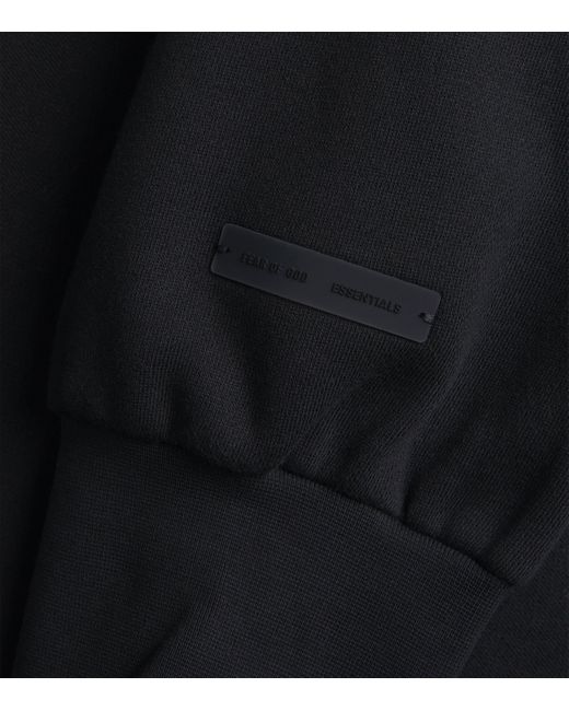 Fear Of God Black Cotton-Blend Back Logo Sweatshirt for men