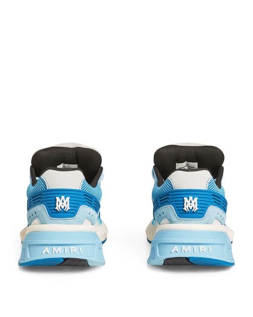 Amiri Blue Leather Ma Runner Sneakers for men