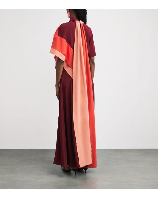 Roksanda Red Silk Arista Maxi Dress
