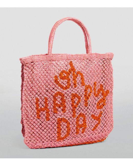 The Jacksons Red Small Happy Days Tote Bag