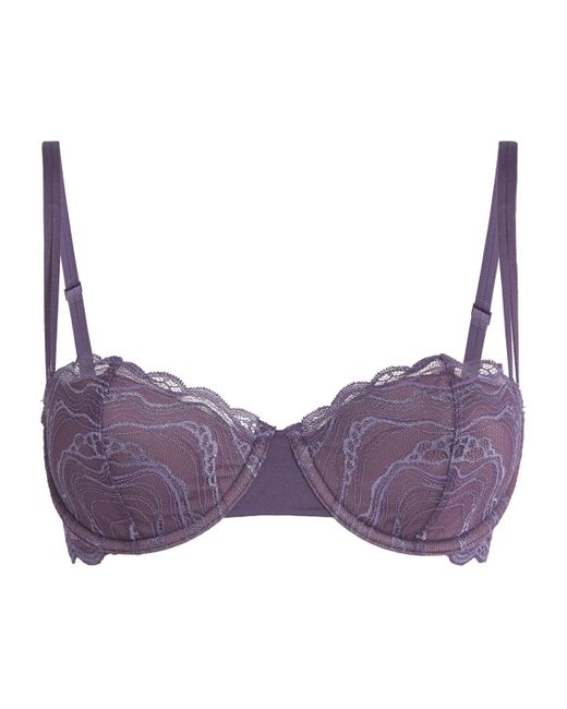 Calvin Klein Purple Lace Balconette Bra