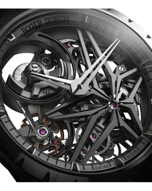Roger Dubuis Black Ceramic Excalibur Monobalancier Watch 42mm