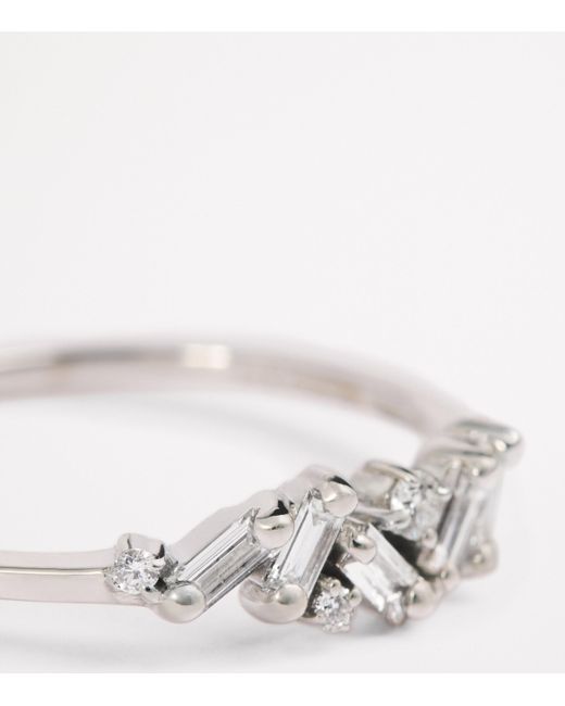 Suzanne Kalan Metallic And Diamond Frenzy Cluster Ring