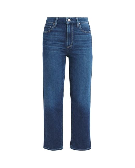 PAIGE Blue Mason Ankle Straight Jeans