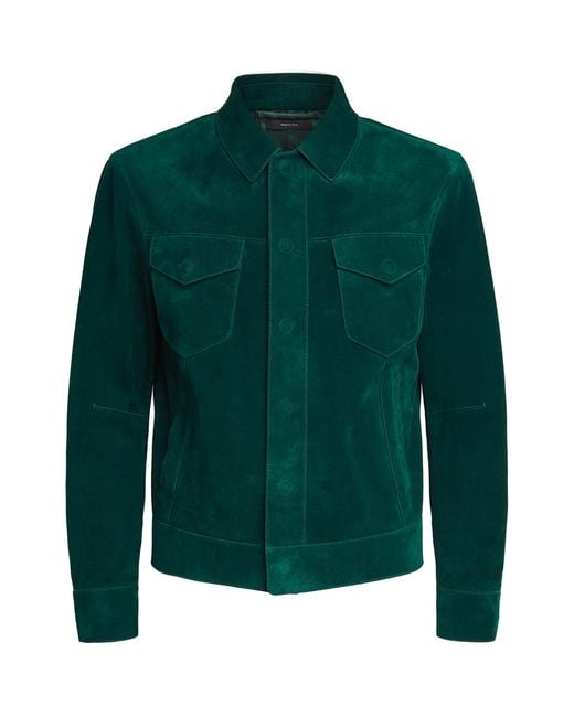 Tom Ford Green Suede Jacket for men