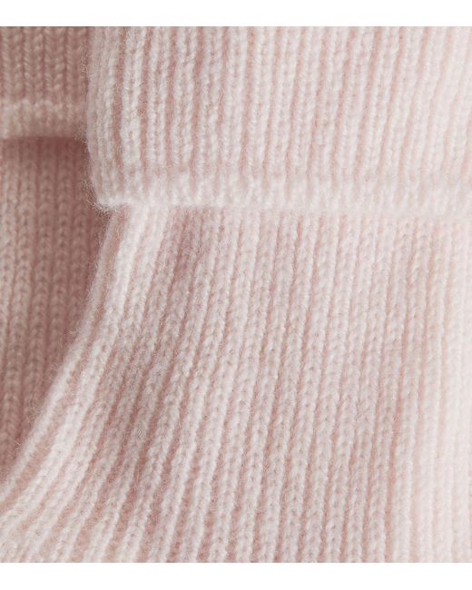 Harrods Pink Women's Cashmere Socks