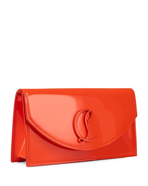 Christian Louboutin Red Loubi54 Patent Leather Clutch Bag