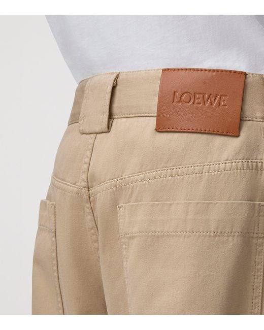 Loewe Natural X Paula's Ibiza Cotton Straight Trousers for men