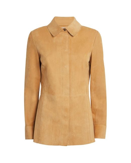 FRAME Natural The Suede Shirt