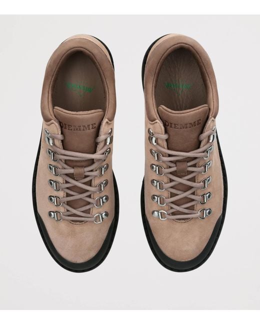 Diemme Brown Suede Cornaro Low-Top Boots for men