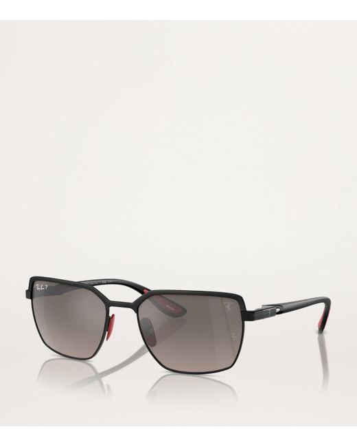Ray-Ban Gray X Scuderia Ferrari Rb3743M Collection Sunglasses