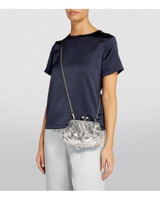 Weekend by Maxmara Metallic Small Sequinned Pasticcino Bag