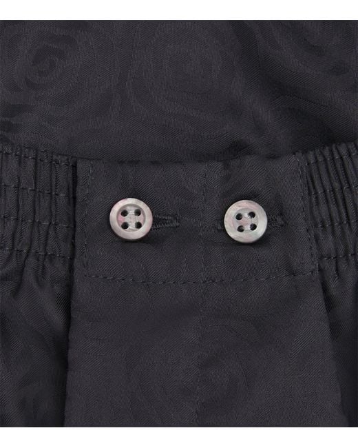 Derek Rose Blue Cotton Jacquard Boxer Shorts for men