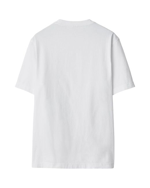 Burberry White Knight Hardware T-shirt for men