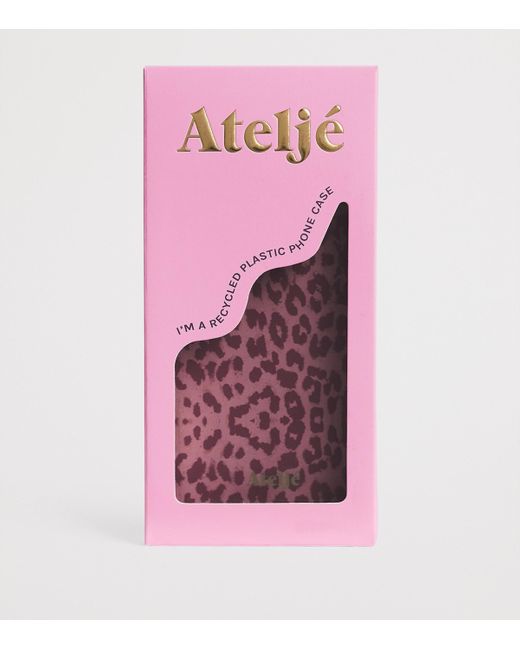 Atelje71 Brown Recycled Leopard Print Iphone 14 Case