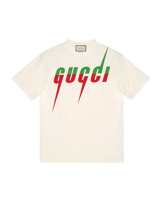 Gucci White Blade Logo T-shirt for men