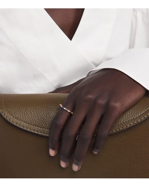 Suzanne Kalan Natural Diamond And Sapphire Thin Mix Eternity Ring