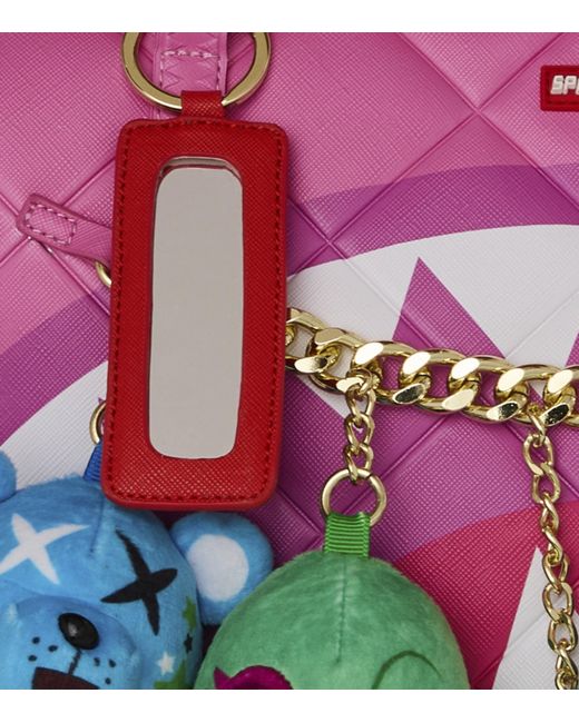 Sprayground Purple Quilted Kawaii Cutie Tote Bag