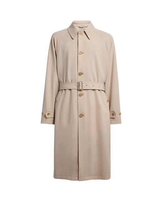 Ralph Lauren Natural Wool-Blend Balmacaan Coat for men