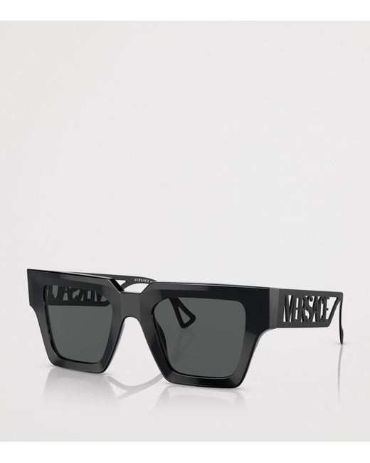 Versace Black Acetate Ve4431 Square Sunglasses