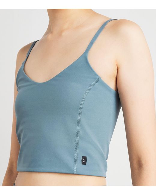 On Shoes Blue Studio Sports Bra