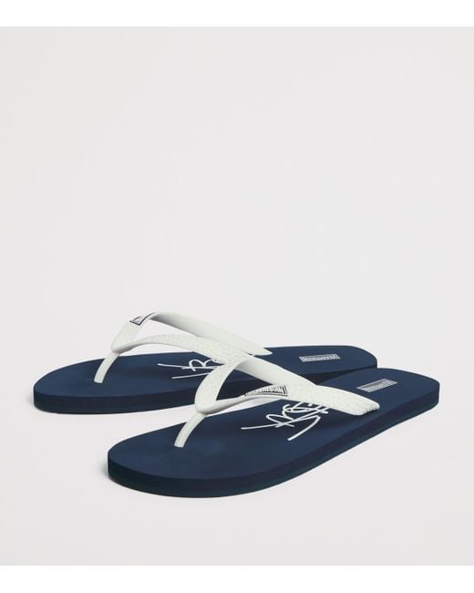 Vilebrequin Blue Vbq Flip Flops for men